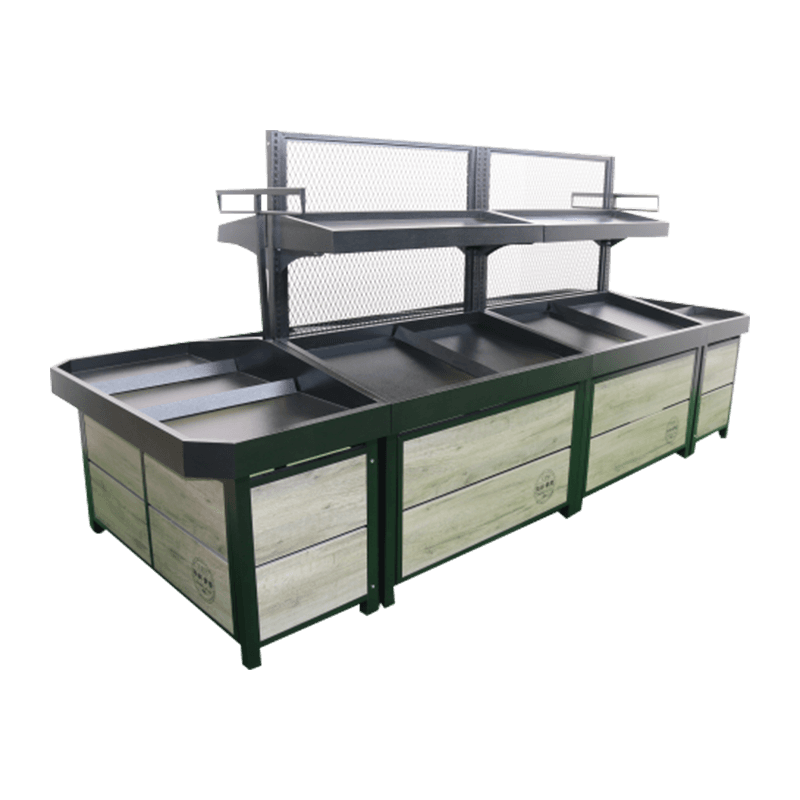 Frukt- och grönsaksställ med hög synlighet