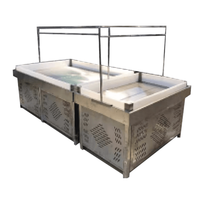 Högeffektivt upplyst Fresh Display Stand